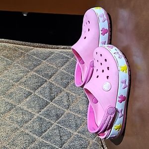 Crocs Fun Lab Disney Minnie Mouse Slip On Clogs Shoes Pink Yellow White